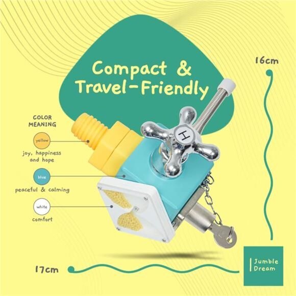 Busy Cube Sensory Toys for Toddlers is a Handmade Montessori Fidget Cube - Picture 4 of 7